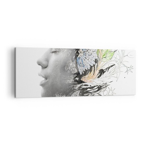 Quadro tela 140x50cm donna - quadro,