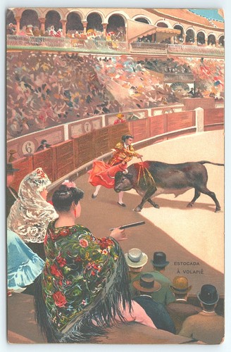 Cartolina corrida spagna - cartolina,