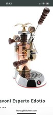 Macchina Caffè La Pavoni Esperto Edotto Acciaio Inox Ottone Leva Rame