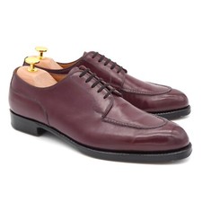 Size 41,5 - Vass Budapest Kaan Burgundy Calf Norwegian Derby Shoes Scarpe