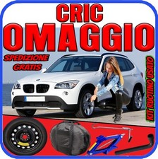 Ruotino Di Scorta 5Fori Da 17 Per Bmw X1 E84 Con Kit Cric Crick + Chiave Sacca p