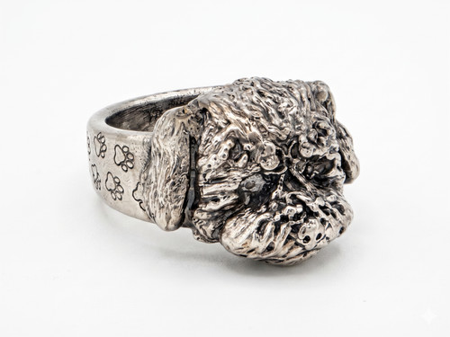 Anello barboncino bronzo - anello,