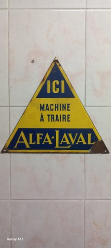 Insegna smaltata alfa - insegna,