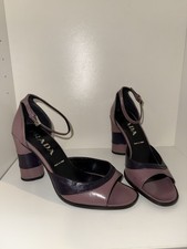 Sandali vintage Prada in pelle modello colorblock 