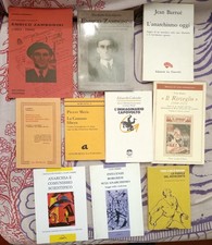 Lotto 10 libri Anarchici
