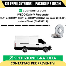 KIT FRENI ANTERIORI (Pastiglie e Dischi) per IVECO Daily V Furgonato 29L11V- ...