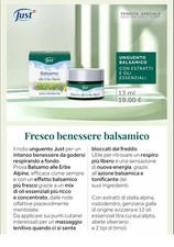 Just Balsamo alle erbe alpine - Unguento balsamico. Per dolori e raffreddori 🌸