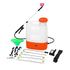 POMPA A ZAINO 16LT BATTERIA RICARICABILE NEBULIZZATORE SPALLA IRRORARE