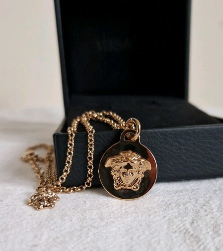 Collana con monete versace - collana,