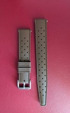 Cinturino Tropic Marrone Stile Vintage 18mm Silicone Sgancio Rapido 