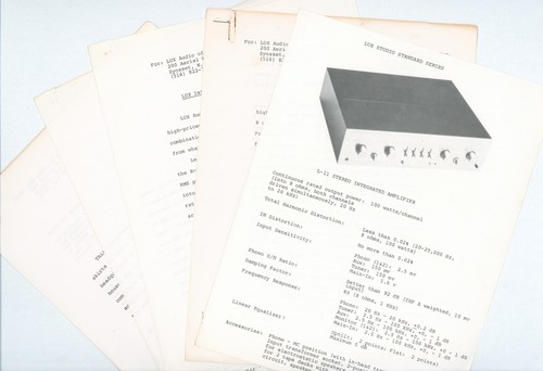 Luxman lux audio ces - lux, 1977