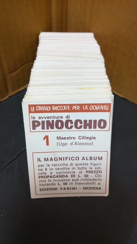 Pinocchio panini 1972 set - pinocchio,