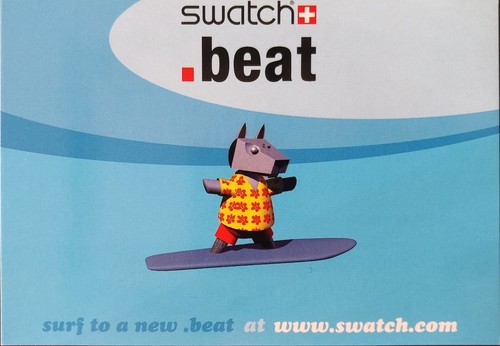 Cartolina orologi swatch beat - orologi,