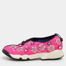 Sneakers Dior rosa in rete