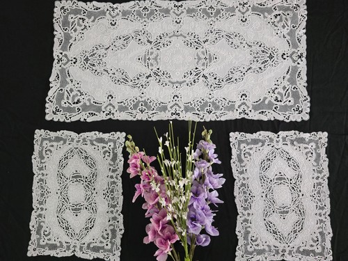Museale set centrini puro - set,