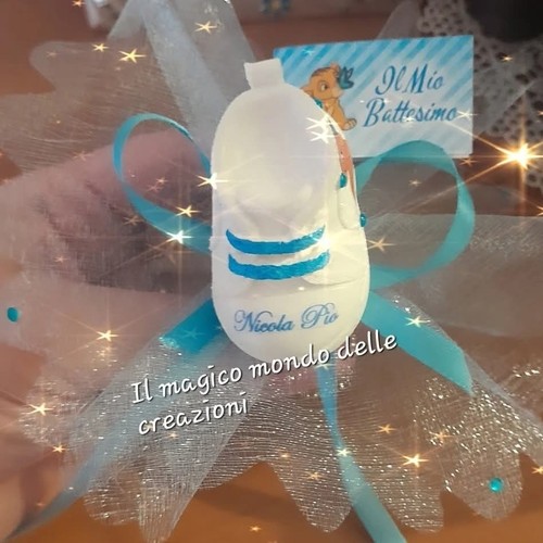 Bomboniera nascita scarpetta - nascita,