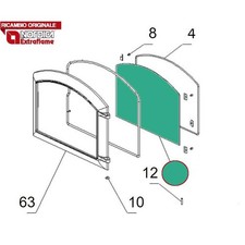 LA NORDICA - 1129109 - Vetro ricambio 476x317x4 mm ISOTTA 