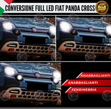 KIT FULL LED FIAT PANDA CROSS 12000L ANABBAGLIANTI ABBAGLIANTI FENDINEBBIA 6000K
