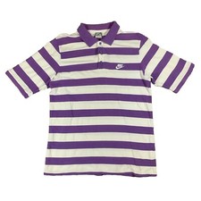 Polo vintage Nike viola/bianca