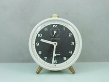 Dugena Antico Meccanico Carica Manuale Sveglia Vintage/Bianco - Nero