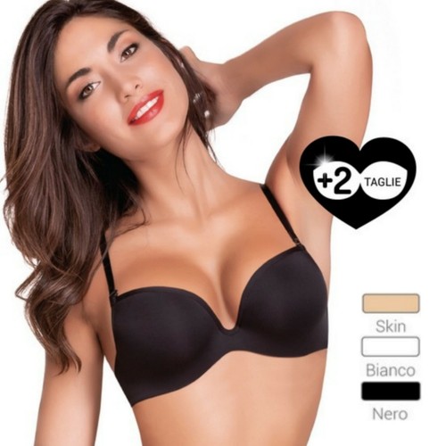Reggiseno fascia push 2 - up, +2