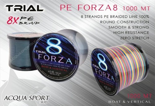 Trecciato pesca trial forza - da,