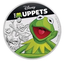 2019 NIUE  1oz Silver Proof . “The Muppets - Kermit the Frog”. COA and Box.