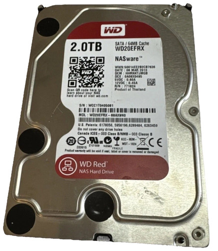 Western digital hdd rosso - rosso, 3,5"