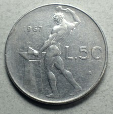 Italy 50 Lire 1967-R KM#95.1