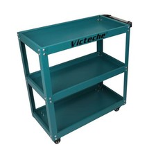 Carrello a 3 ripiani porta attrezzi multiuso per officina a 3 piani max 100 KG