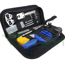 Kit 13 pezzi set professionale+custodia strumenti riparazione orologio orologi