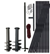 PWSAM Trapano per Pozzi Trivella Manuale Perforatrice Terreno 145+180mm 15 M