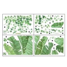  4 Pezzi Adesivi Murali Soggiorno Albero Rimovibili Camera da Letto Decalcomanie Squisiti