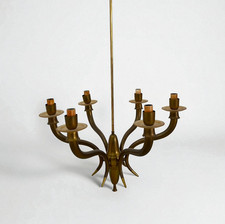 Lampadario Vintage in Ottone