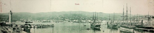 Trieste biglietto pieghevole - trieste,