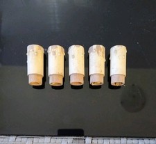 Manicotti originali porta-candela antichi E14 per lampade e lampadari in ottone 