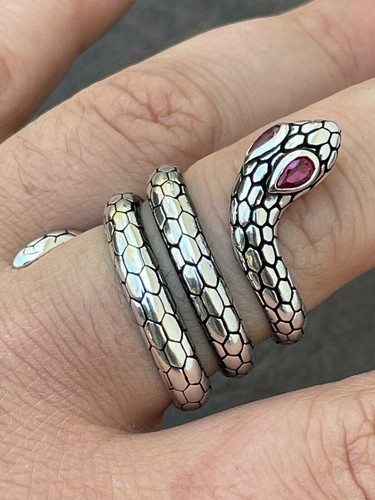 Anello serpente argento