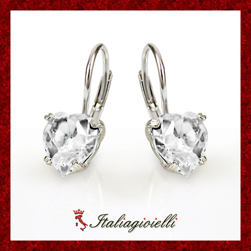 Orecchini cuore brillante - orecchini,