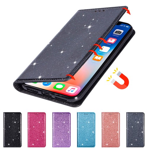 Custodia portafoglio glitter