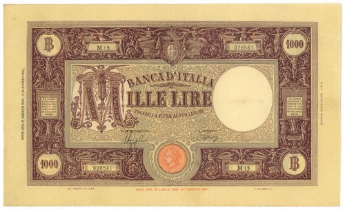 1000 lire barbetti grande - lire,