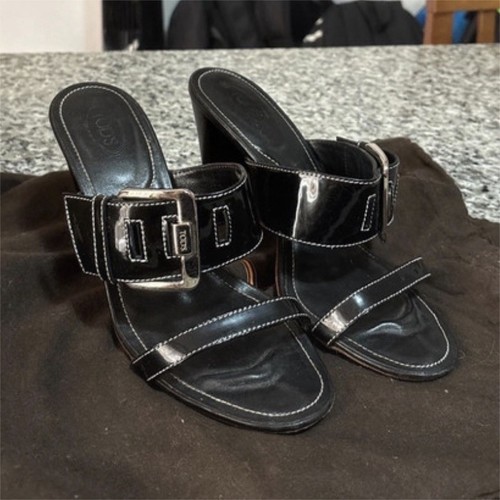 Tod sandali donna neri pelle - tod's,