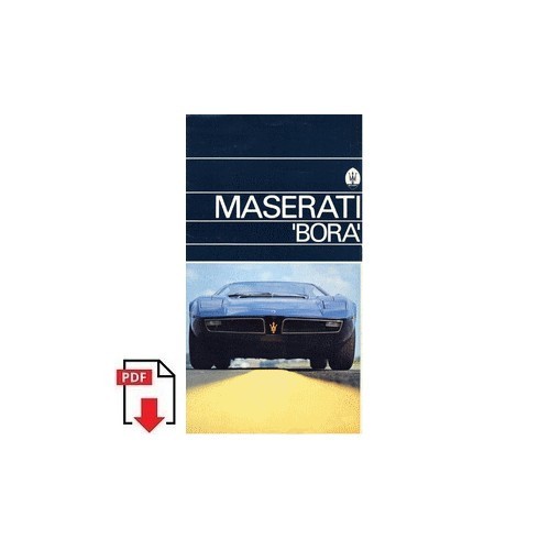 Brochure maserati bora 1971 - maserati,