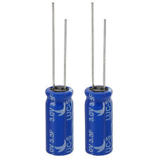 2 Pezzi Condensatore Farad 3V 3.3F,0.31 x 0.31 x 0.75" Alluminio Super Condensatori