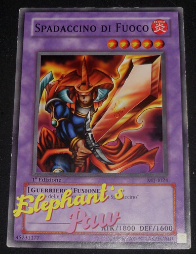 Yugioh spadaccino di fuoco - yugioh,