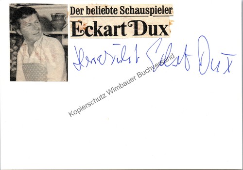 Autografo originale eckhart - originale,