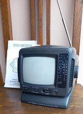 Mini TV vintage portatile con radio AM/FM - anni 90 - funzionante solo radio
