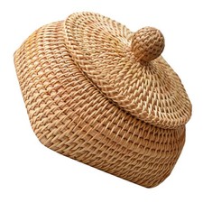  Cestini Portaoggetti Intrecciati Cestino Di Stoccaggio Tessuto Mano