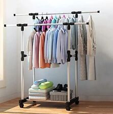 APPENDIABITI  STENDER DOPPIO CON RUOTE ATTACCAPANNI SALVASPAZIO REGOLABILE