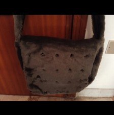 Borsa a tracolla grigia in