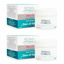 2 Pezzi crema Retinol Complex siero di vipera 50 ml antirughe anti-age